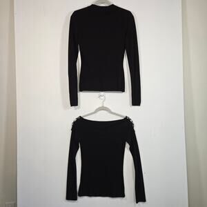 Forever 21 Bundle Of Two Black Tops. Size Small